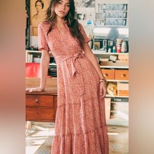 Sezane Dauphine dress, red